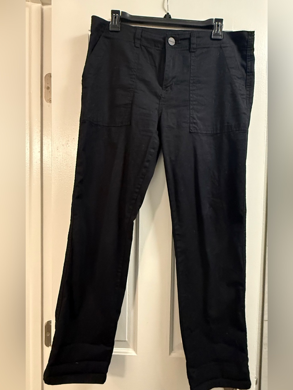 Sanctuary Black Cotton Cargo Pants, Sz 10. Like New!